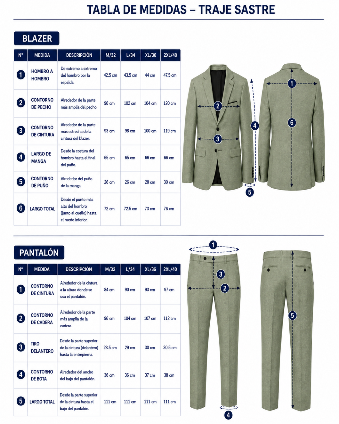 Traje Hombre  Slim Fit Tipo Paño con Coderas. | Verde selva