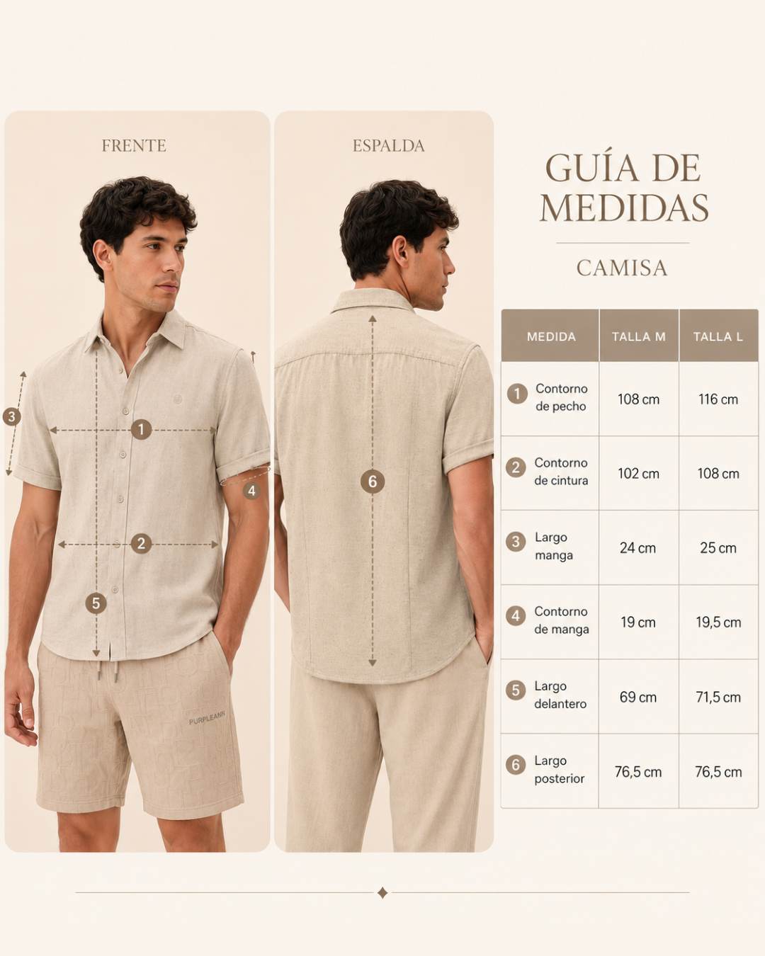 Camisa Hombre Manga Corta Rayón Lino Efecto Flameado