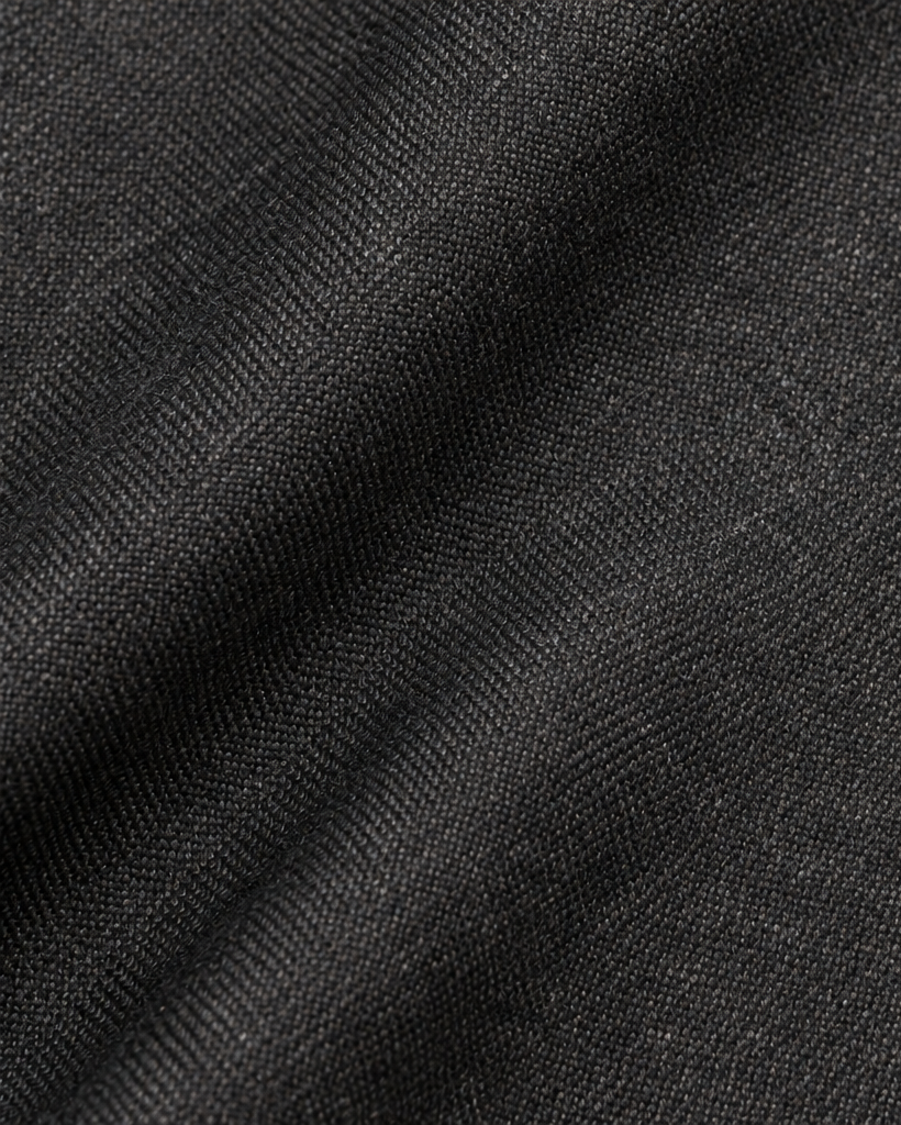Traje de hombre premium texturizado gris oscuro con coderas