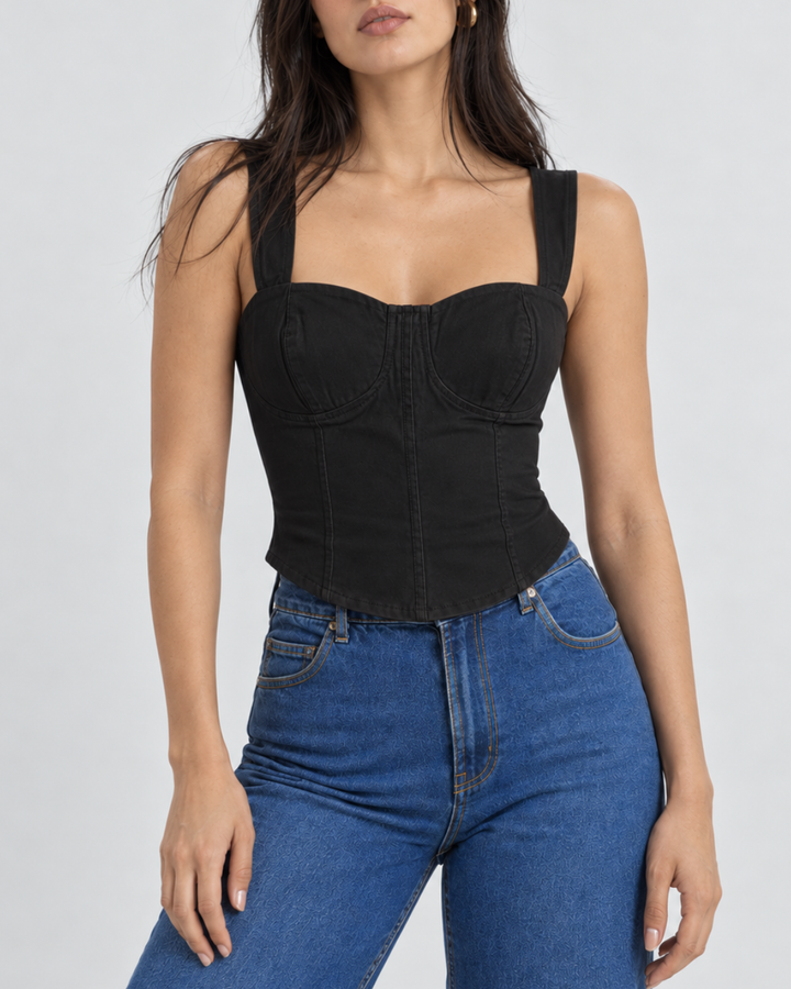 Top Vesta Sculpted Strech - Purple Rain