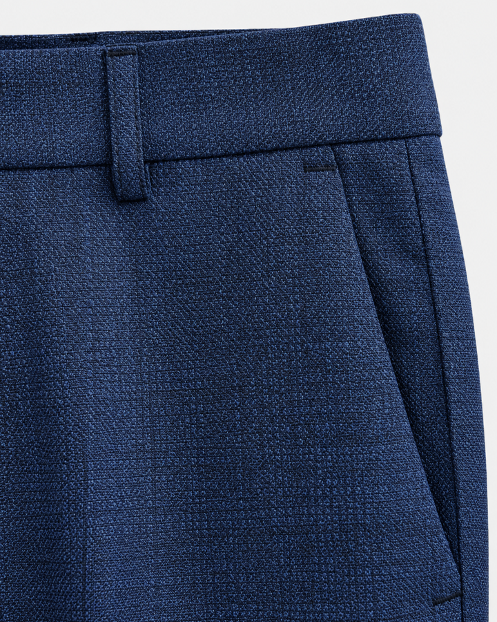 Traje Hombre Premium Azul Francés Texturizado con Coderas
