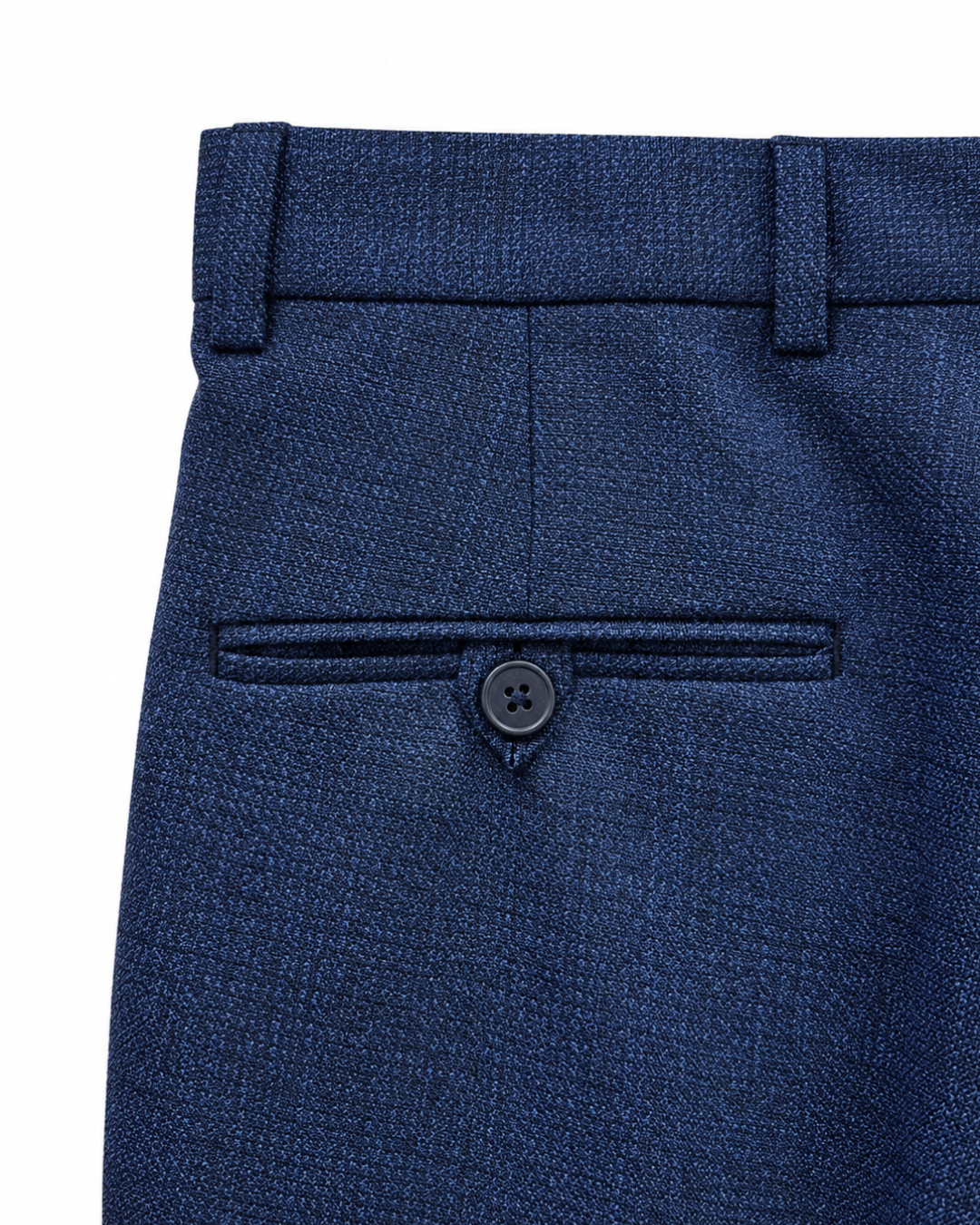 Traje Hombre Premium Azul Francés Texturizado con Coderas