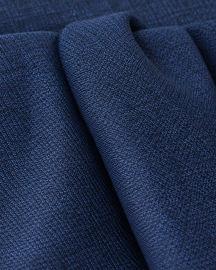 Traje Hombre Premium Azul Francés Texturizado con Coderas