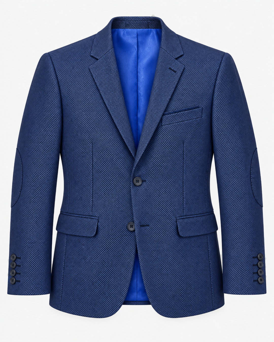Traje Hombre Premium Azul Texturizado