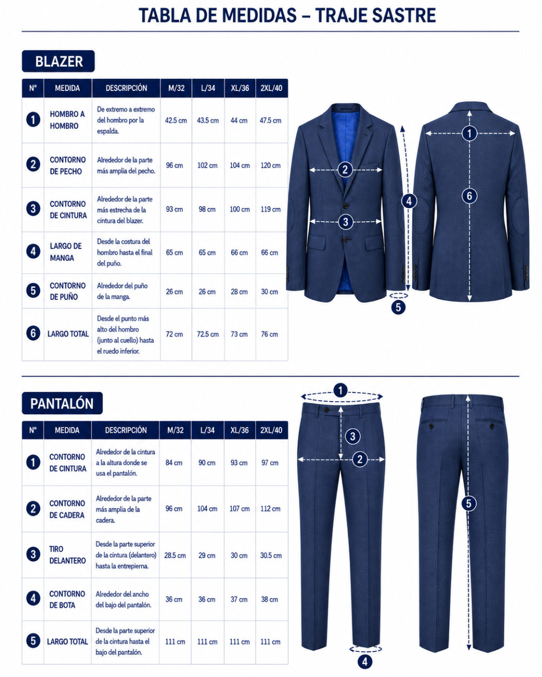 Traje Hombre Premium Azul Texturizado