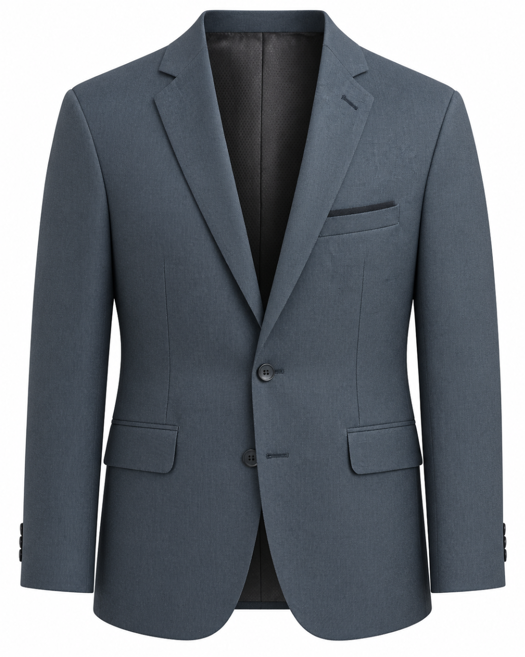 Traje Hombre Premium Gris acero azulado sin coderas
