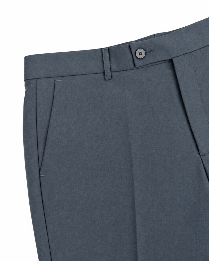 Traje Hombre Premium Gris acero azulado sin coderas