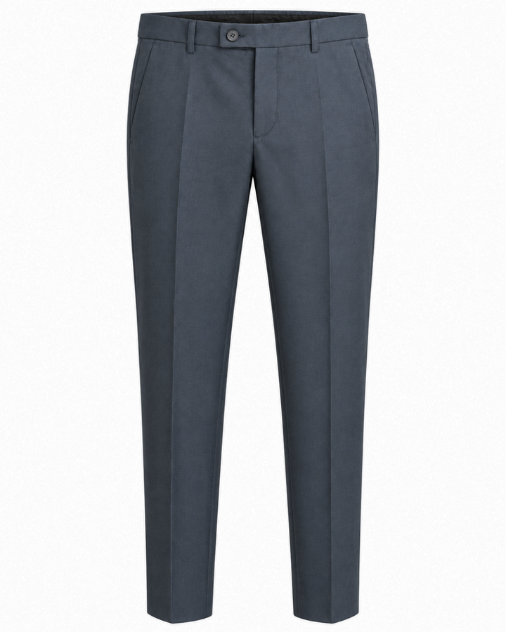 Traje Hombre Premium Gris acero azulado sin coderas