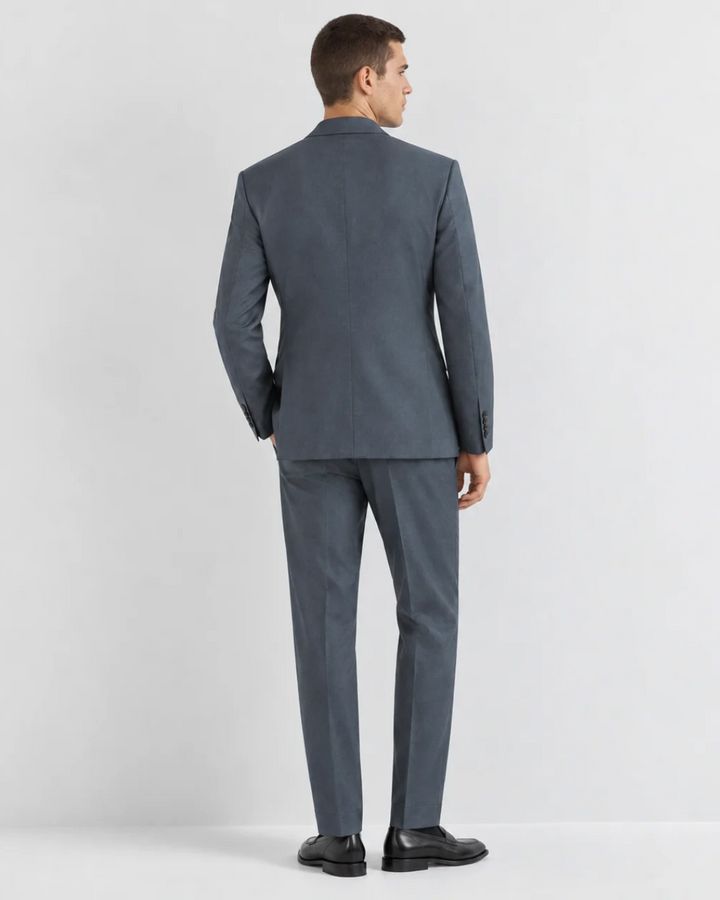 Traje Hombre Premium Gris acero azulado sin coderas