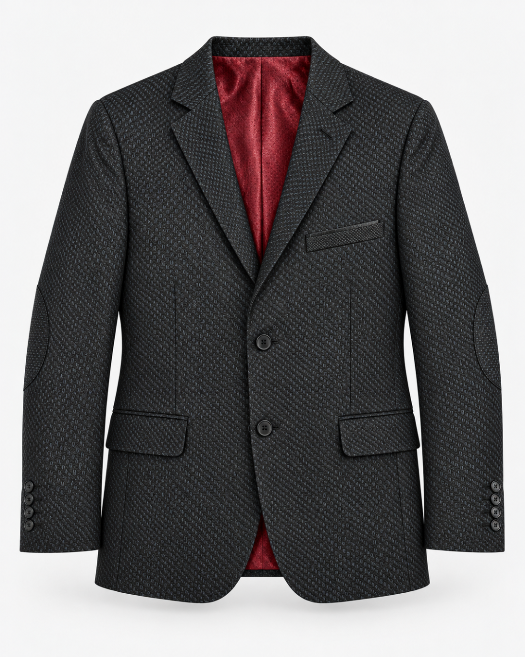 Traje Hombre Premium Negro Texturizado