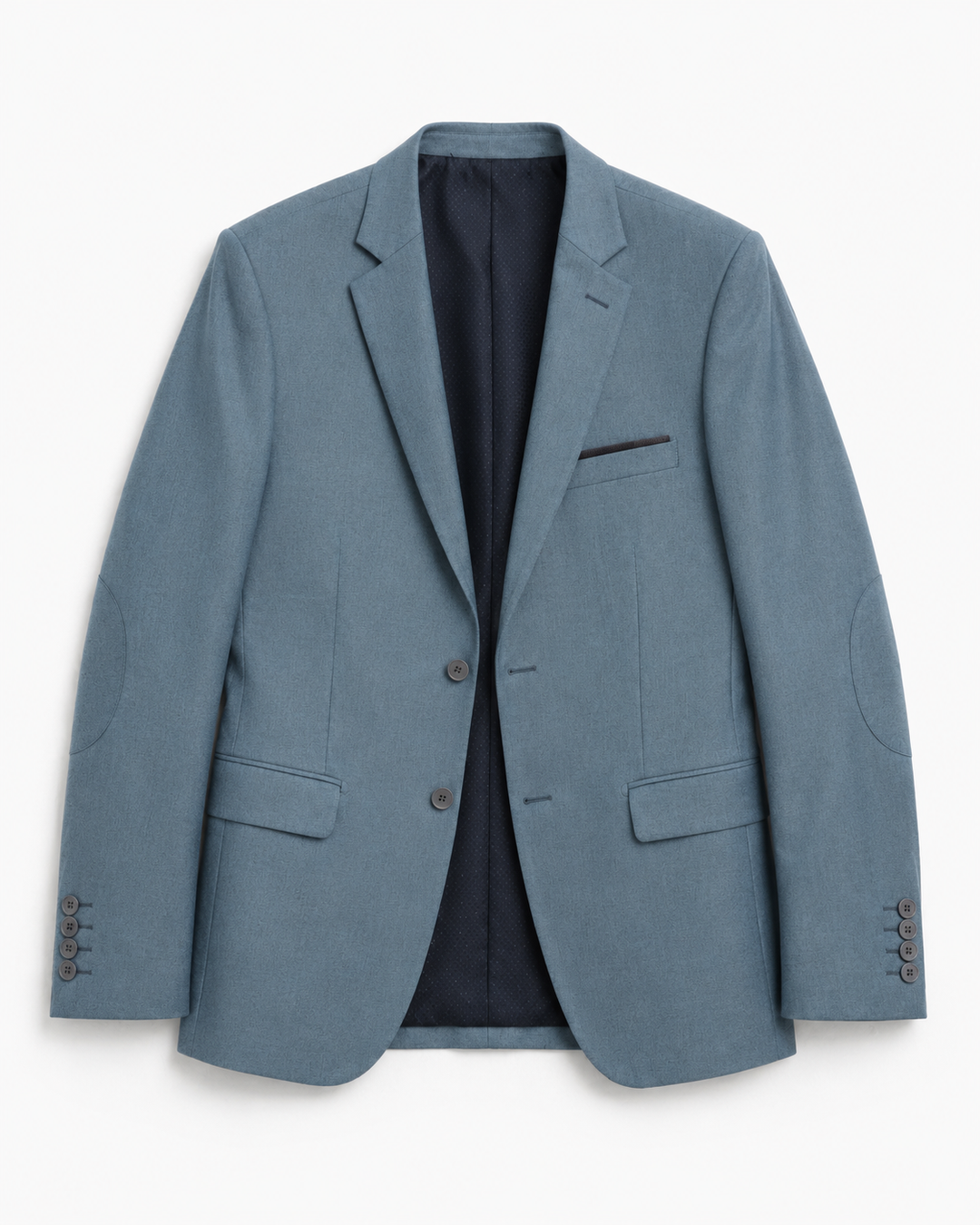 Traje Hombre  Slim Fit Tipo Paño con Coderas. | Petróleo