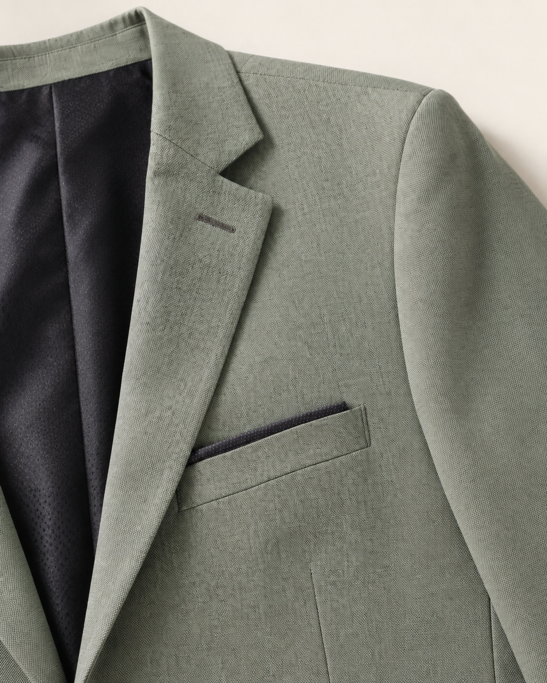 Traje Hombre  Slim Fit Tipo Paño con Coderas. | Verde Seco
