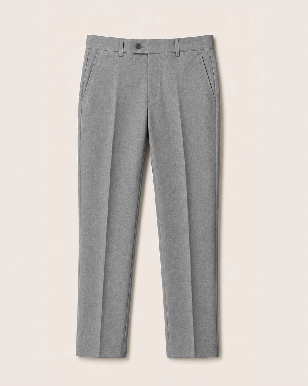Traje Hombre  Slim Fit Tipo Paño con Coderas. gris claro