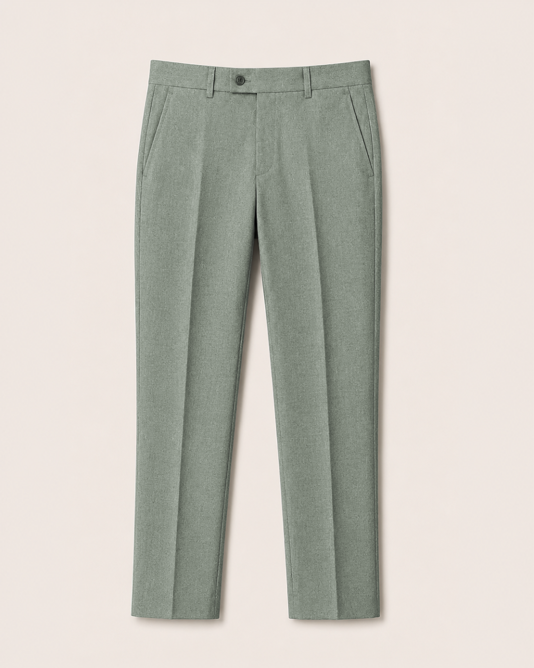 Traje Hombre  Slim Fit Tipo Paño con Coderas. gris verdoso