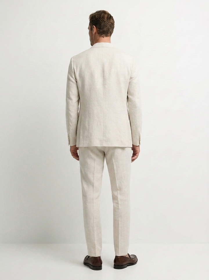 Traje Hombre Slim Fit en  Lino | Firenze Crudo