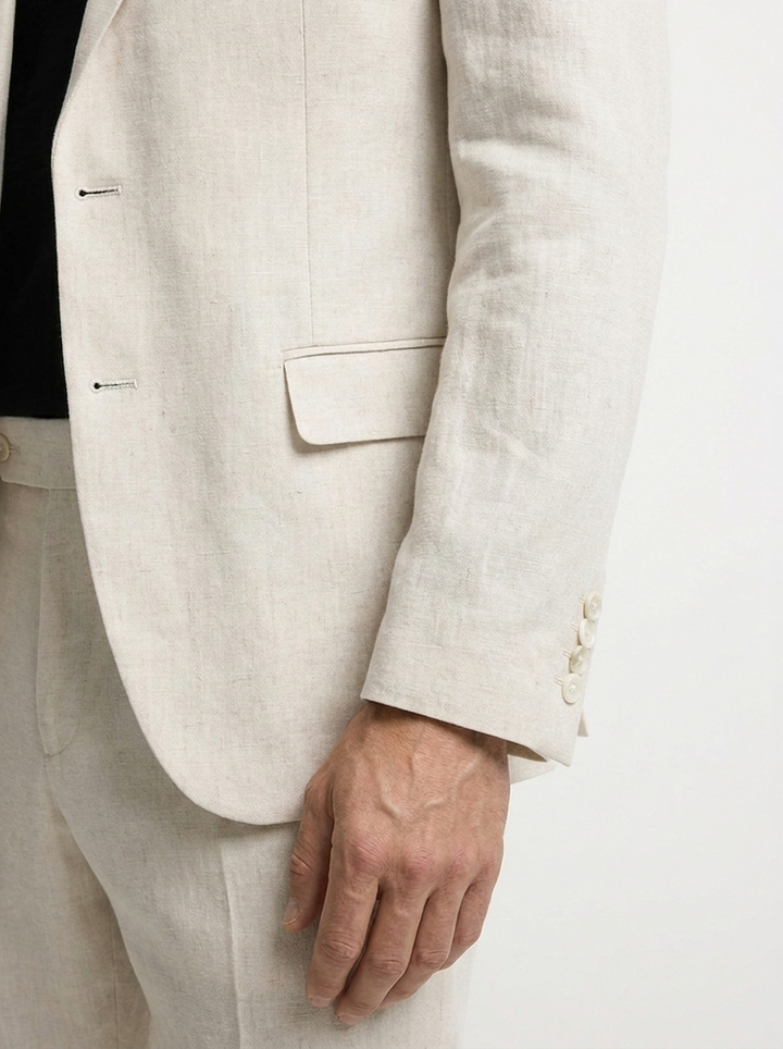 Traje Hombre Slim Fit en  Lino | Firenze Crudo