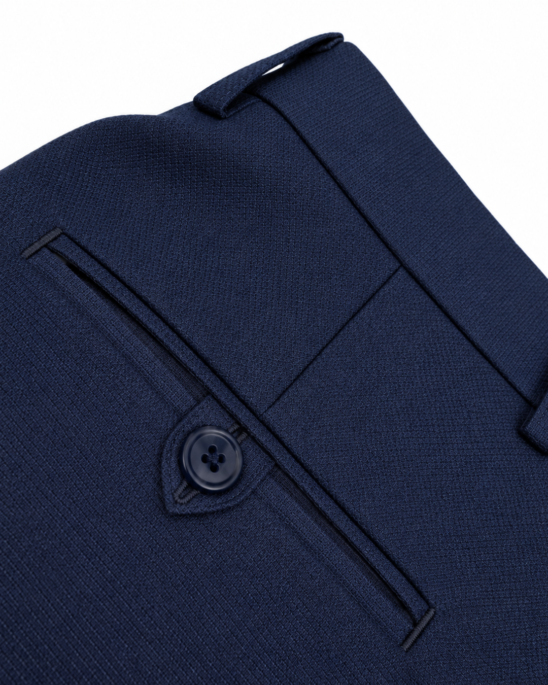 Traje Hombre Tipo Paño Azul Noche Texturizado