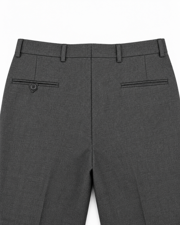 Traje Hombre Élite Tipo Paño Gris Oscuro Plata Texturizado