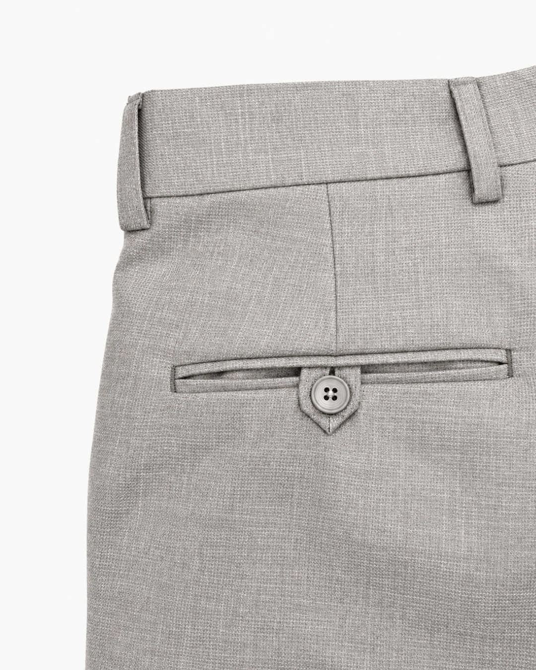 Traje Hombre Élite Tipo Paño Gris Plata Texturizado