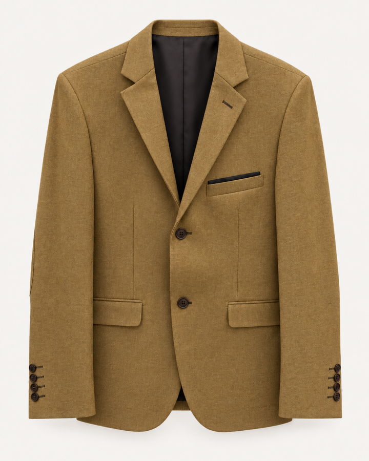 Traje de hombre premium texturizado Caqui