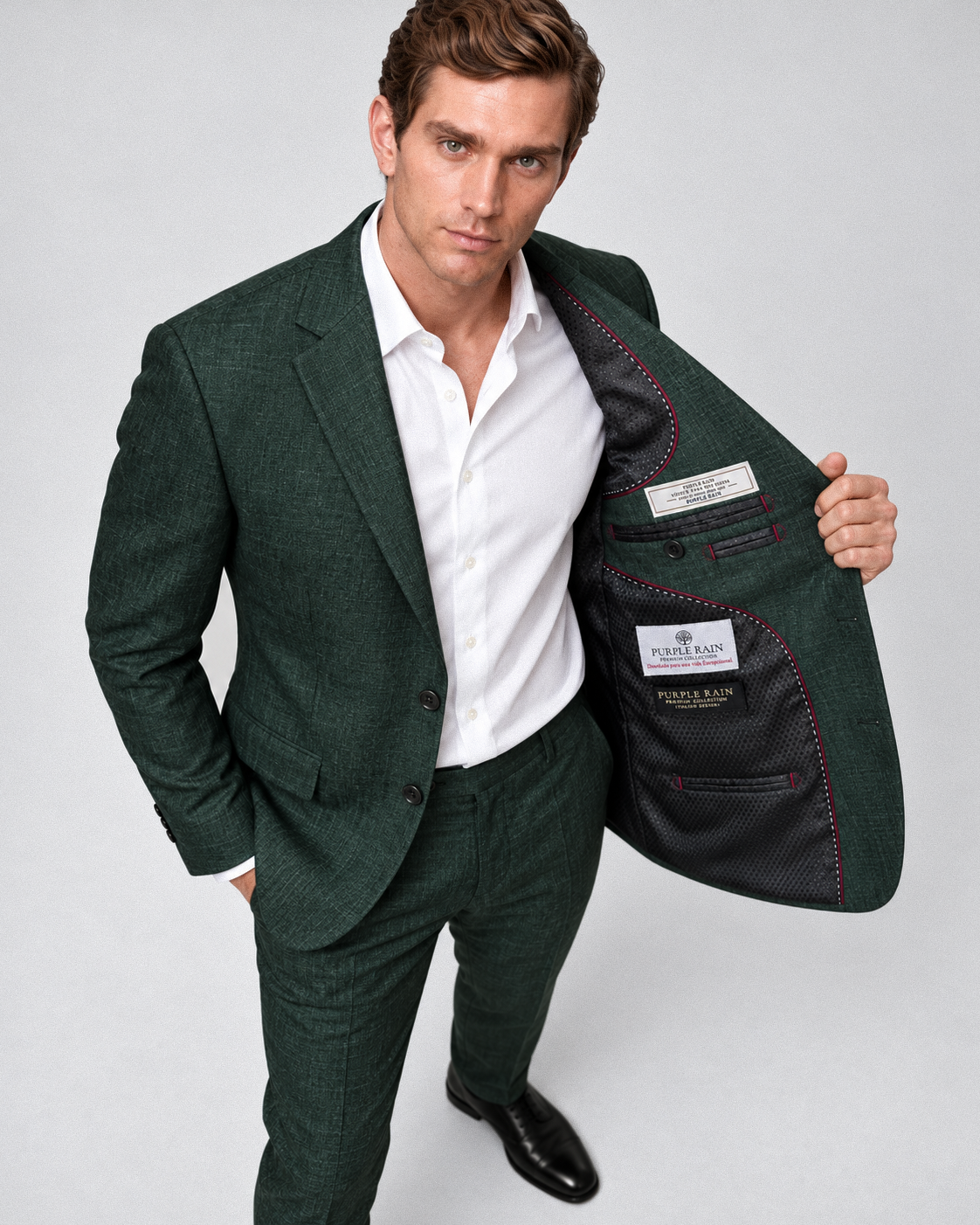 raje Hombre Sastre Verde Tipo Paño Premium