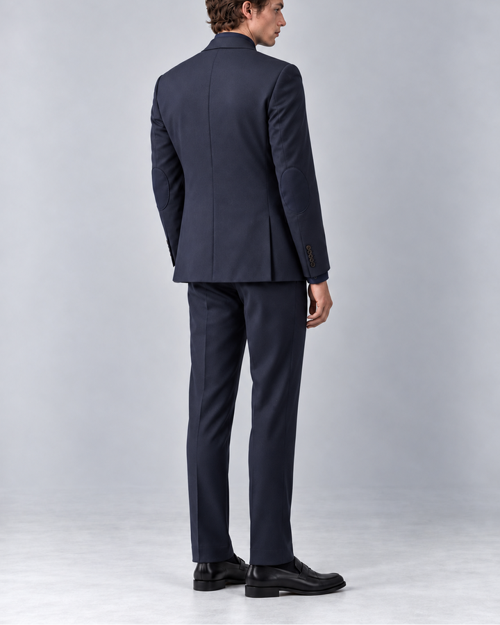 Traje Hombre Premium Azul Oscuro con Coderas