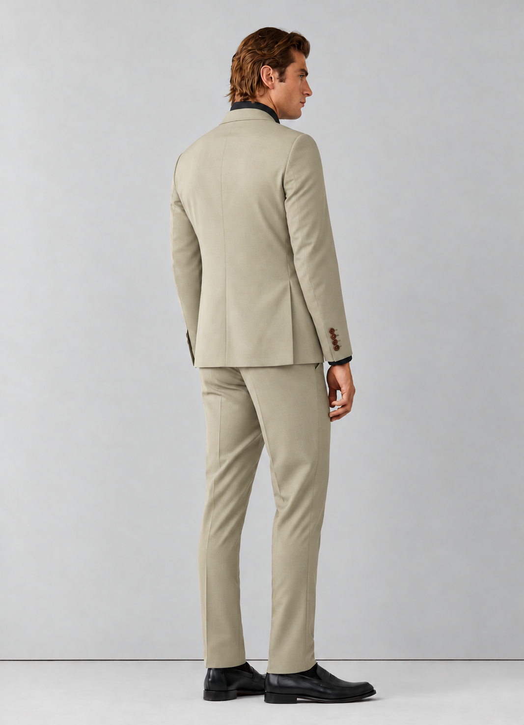 Traje Hombre Premium  beige arena