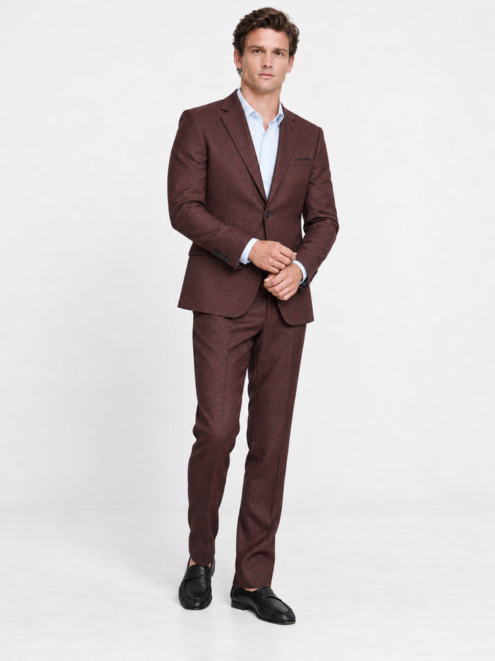 Traje Hombre Premium vino jaspeado