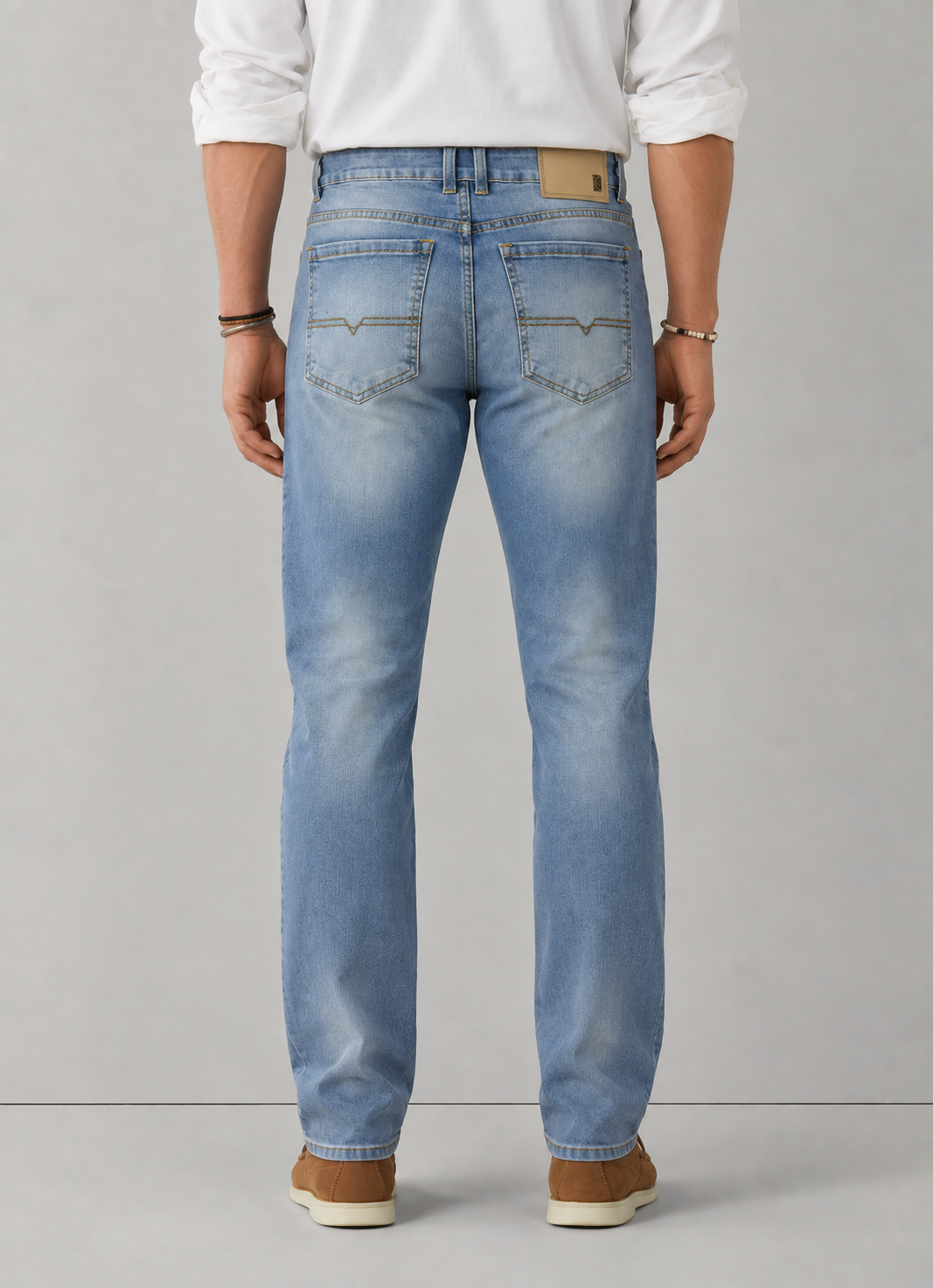 Jean Premium Hombre Recto Azul Claro - Purple Rain