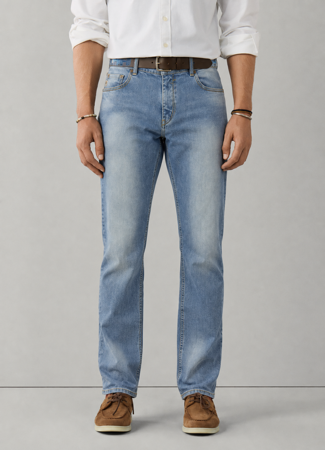 Jean Premium Hombre Recto Azul Claro - Purple Rain