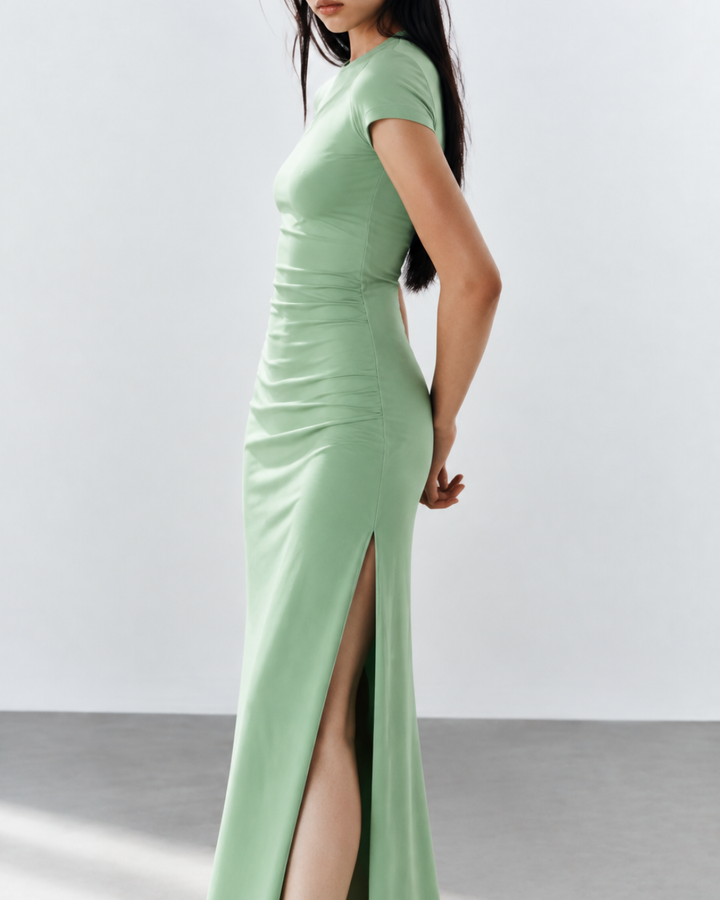 Vestido Dama Tubo Largo Ajustado Soft Elegance - Purple Rain