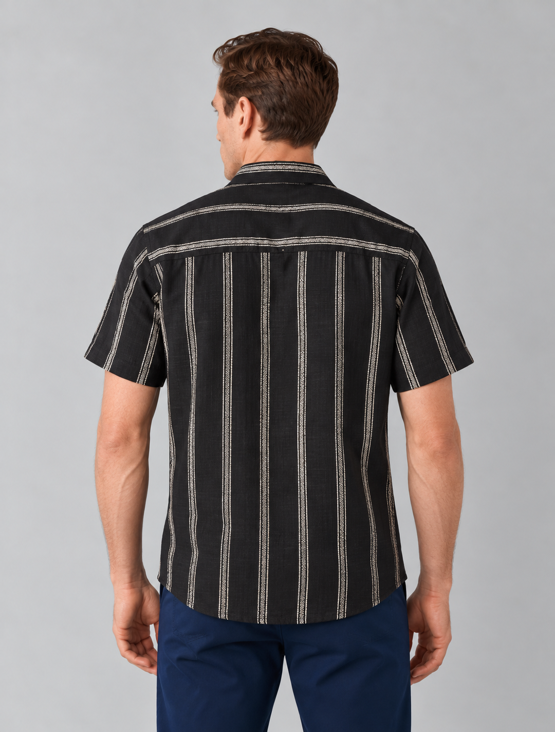 Camisa Milano Rayas Hombre - Purple Rain