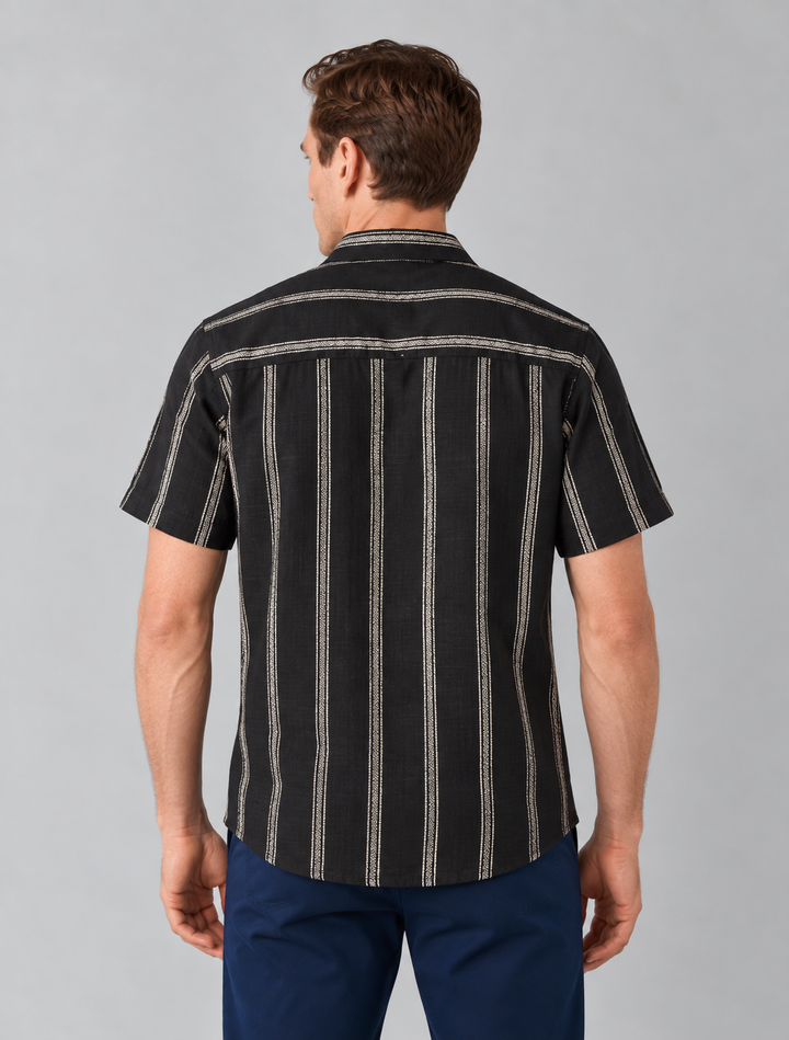 Camisa Milano Rayas Hombre - Purple Rain