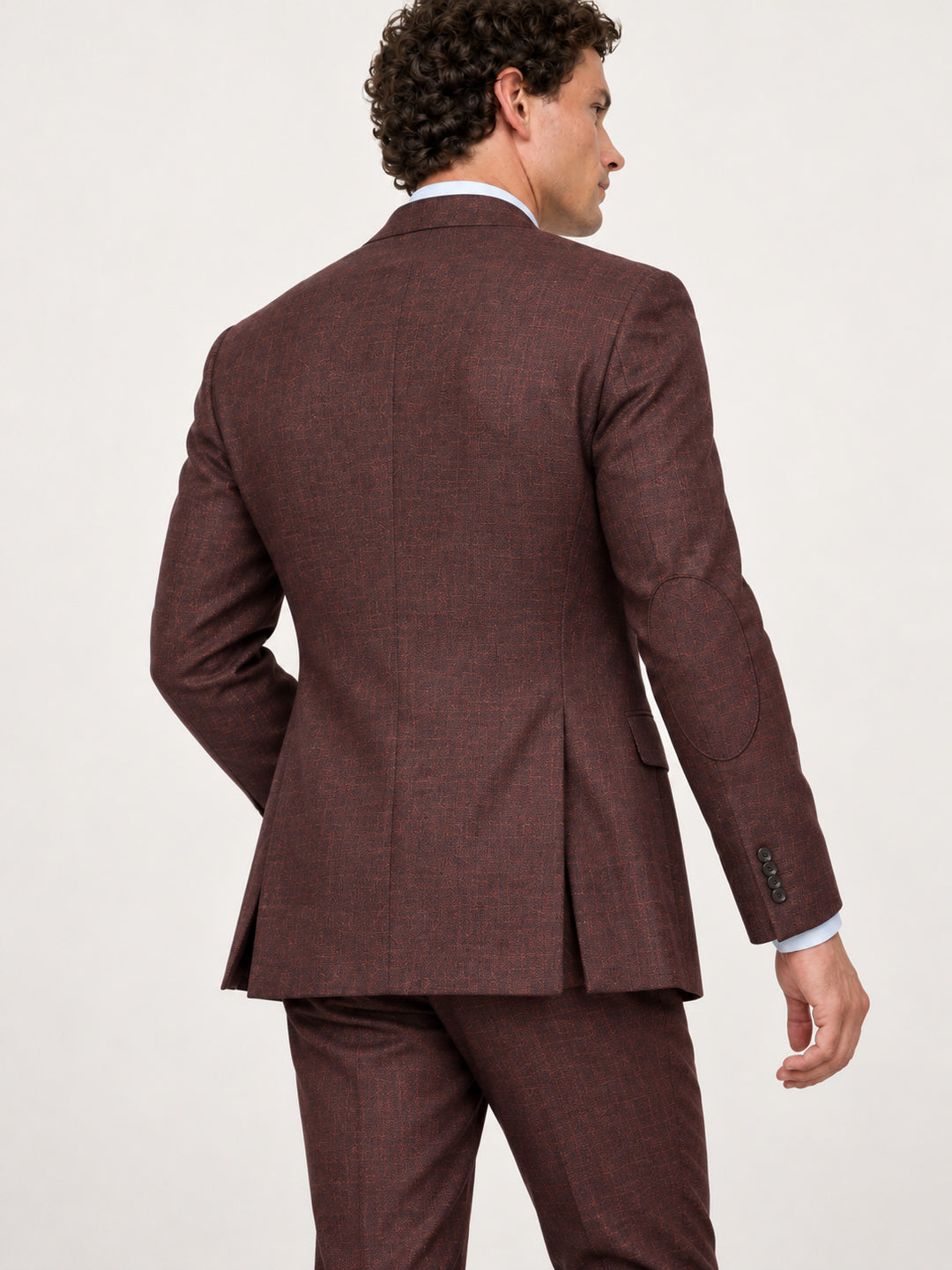 Traje Hombre Premium vino jaspeado