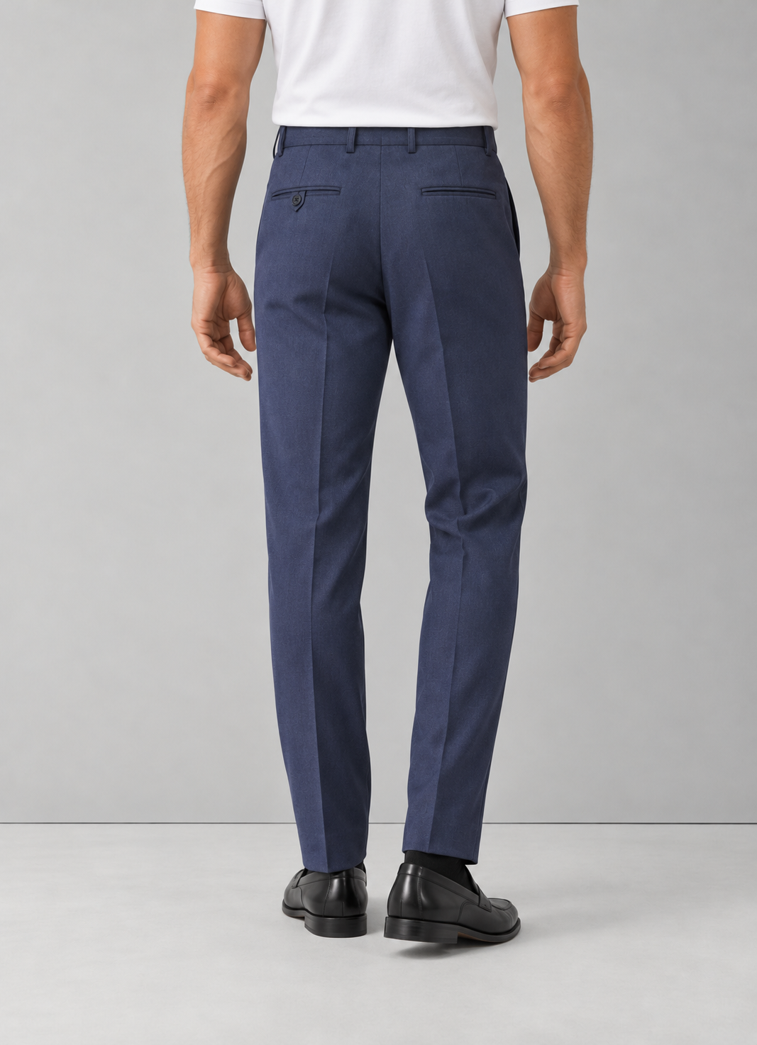 Pantalón Sastre Hombre Azul Marino