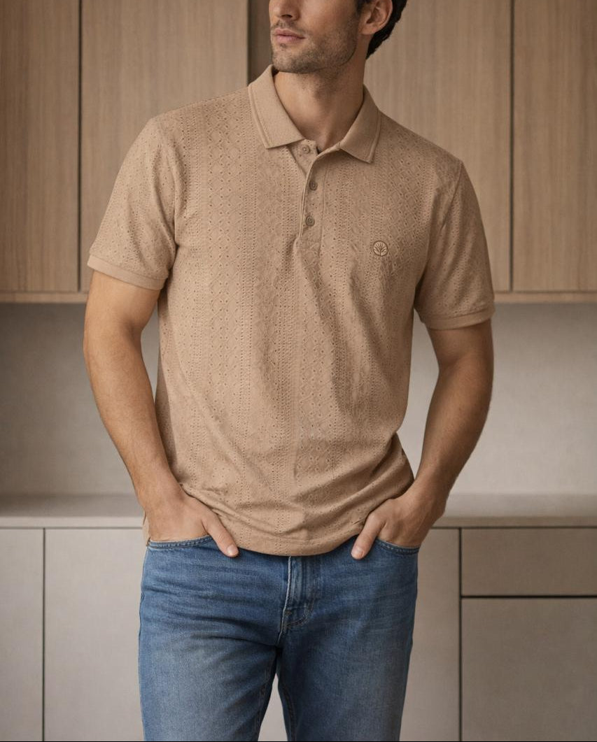 Polo HERITAGE textura Signature - Purple Rain