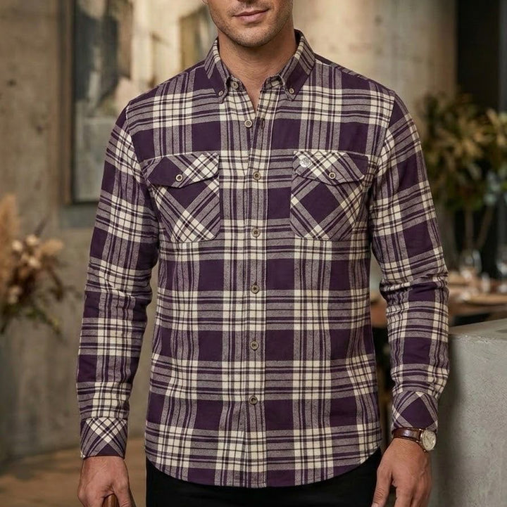 Camisa Leñadora Signature - Purple Rain