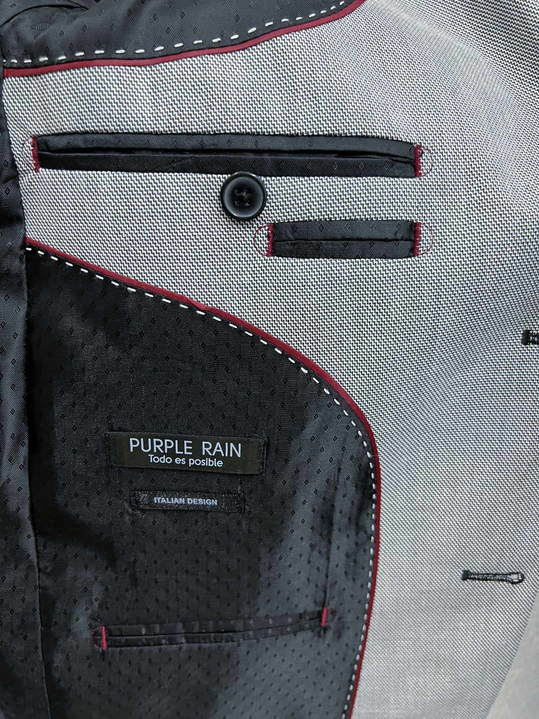 Traje Completo Gris Jaspei - Purple Rain