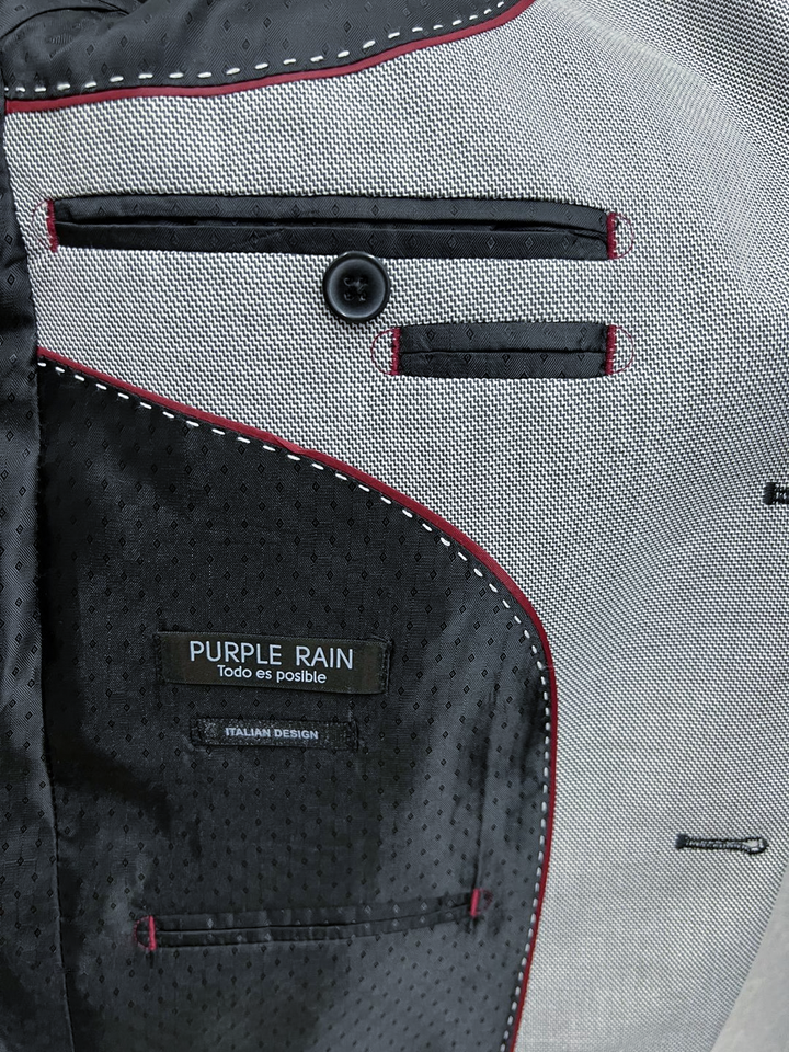 Traje Completo Gris Jaspei - Purple Rain
