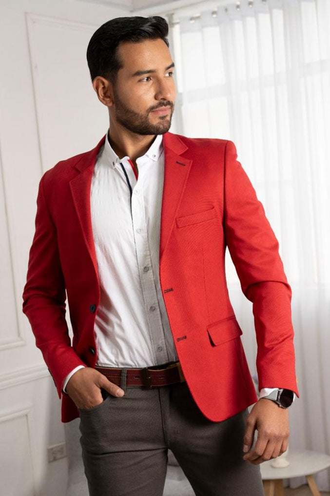 BLAZER ROJO ALGODÓN - Purple Rain