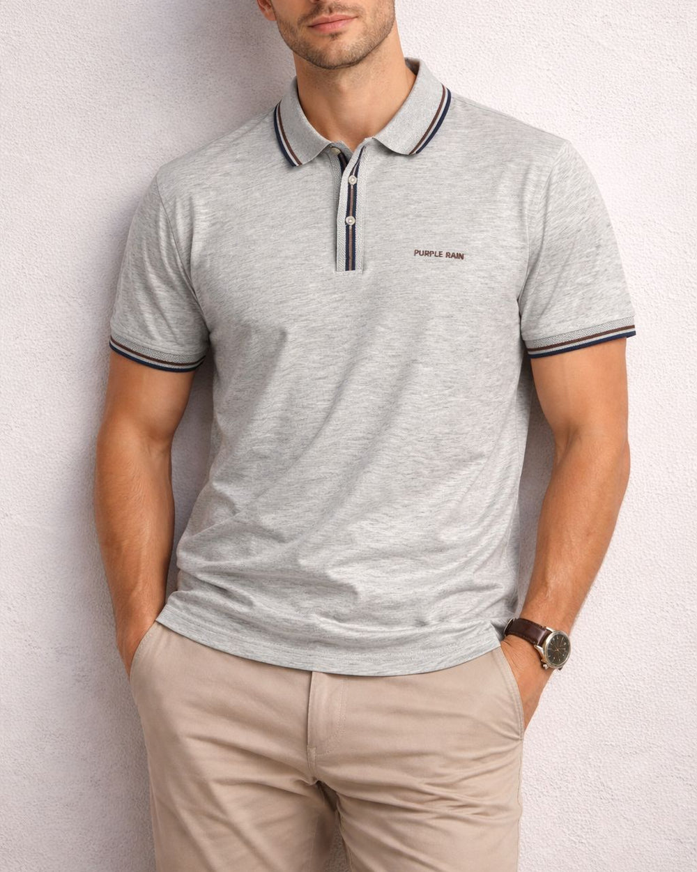 Polo Riviera Melange - Purple Rain