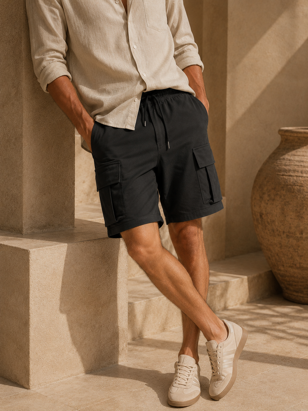 bermuda cargo slim fit