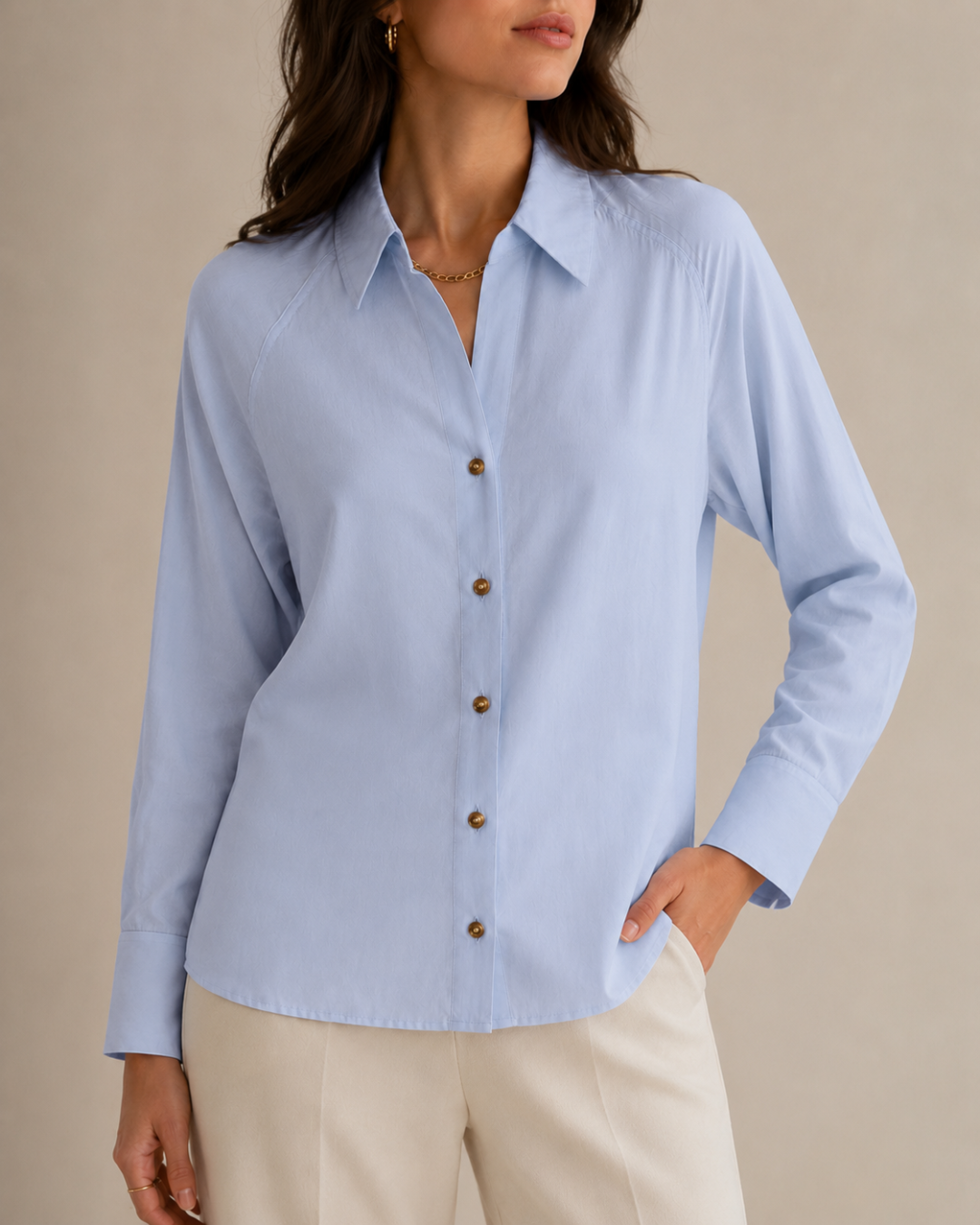 blusa manga raglán