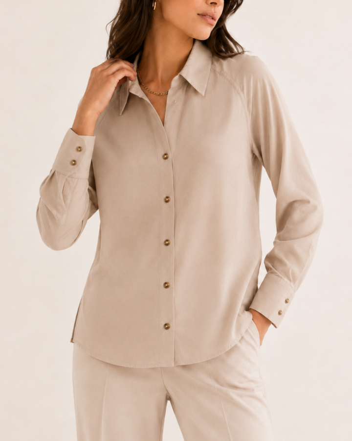 blusa cuello camisero