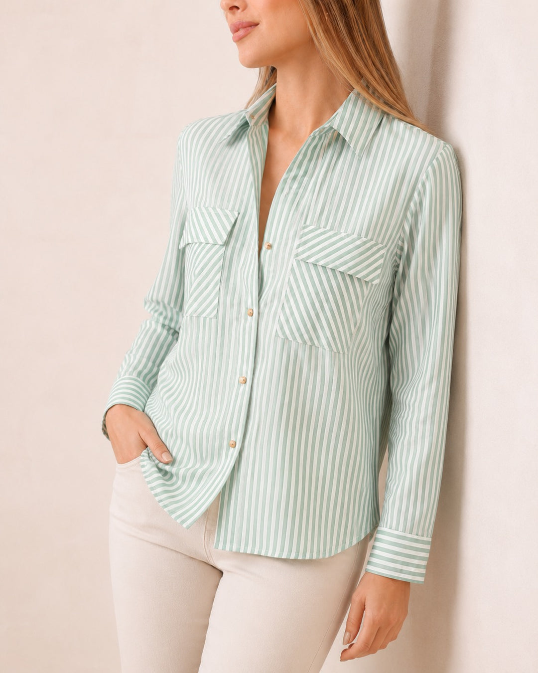 blusa manga larga mujer