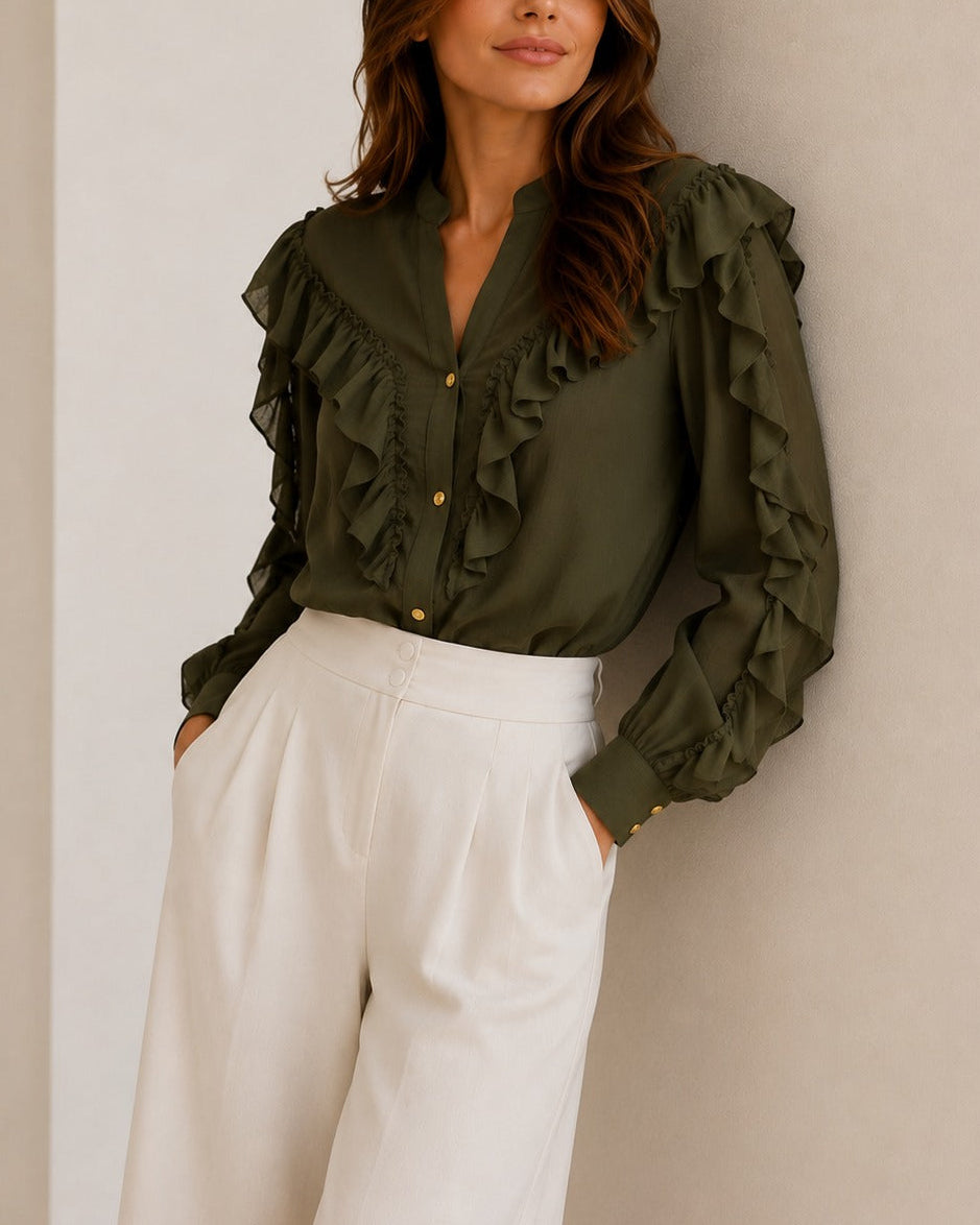 blusa en rayón fresca