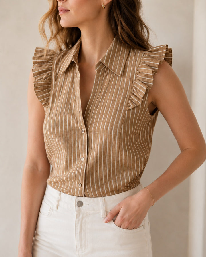 blusa sin mangas mujer