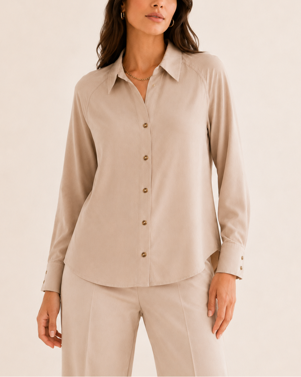 blusa cuello camisero