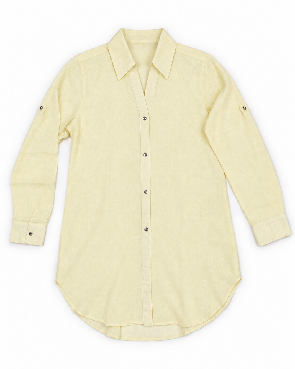Blusón Camisero Largo para Mujer en Viscosa Siena - Purple Rain