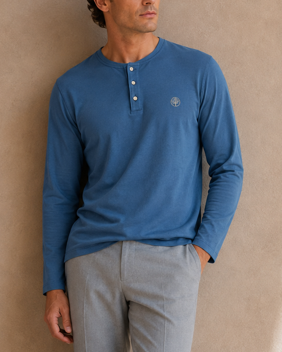 camibuso Henley hombre